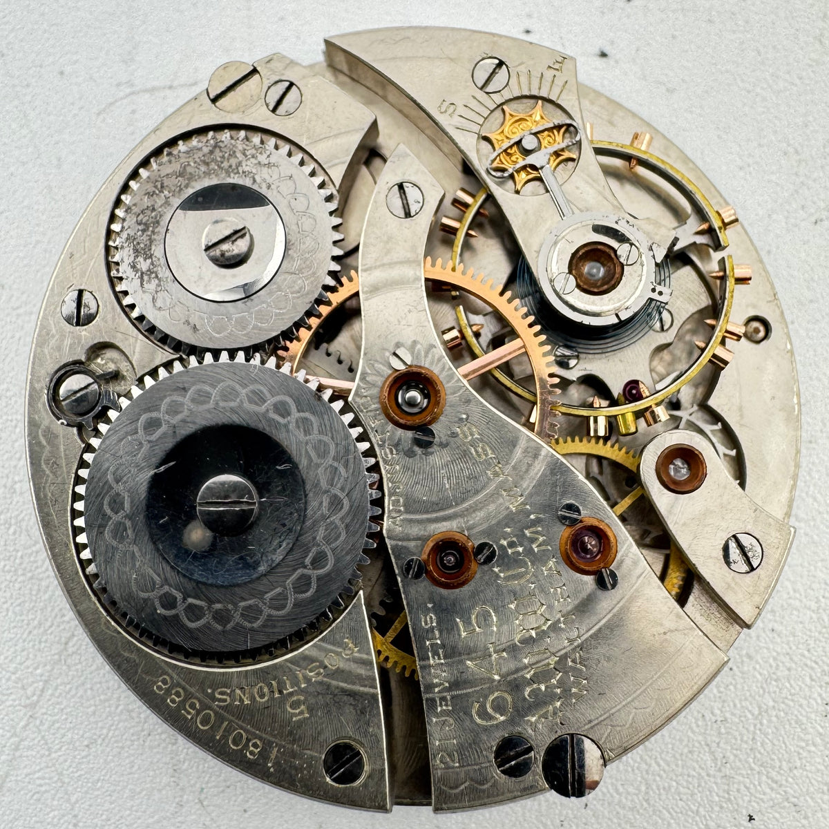 Waltham Double Sunk Arabic Dial 1910