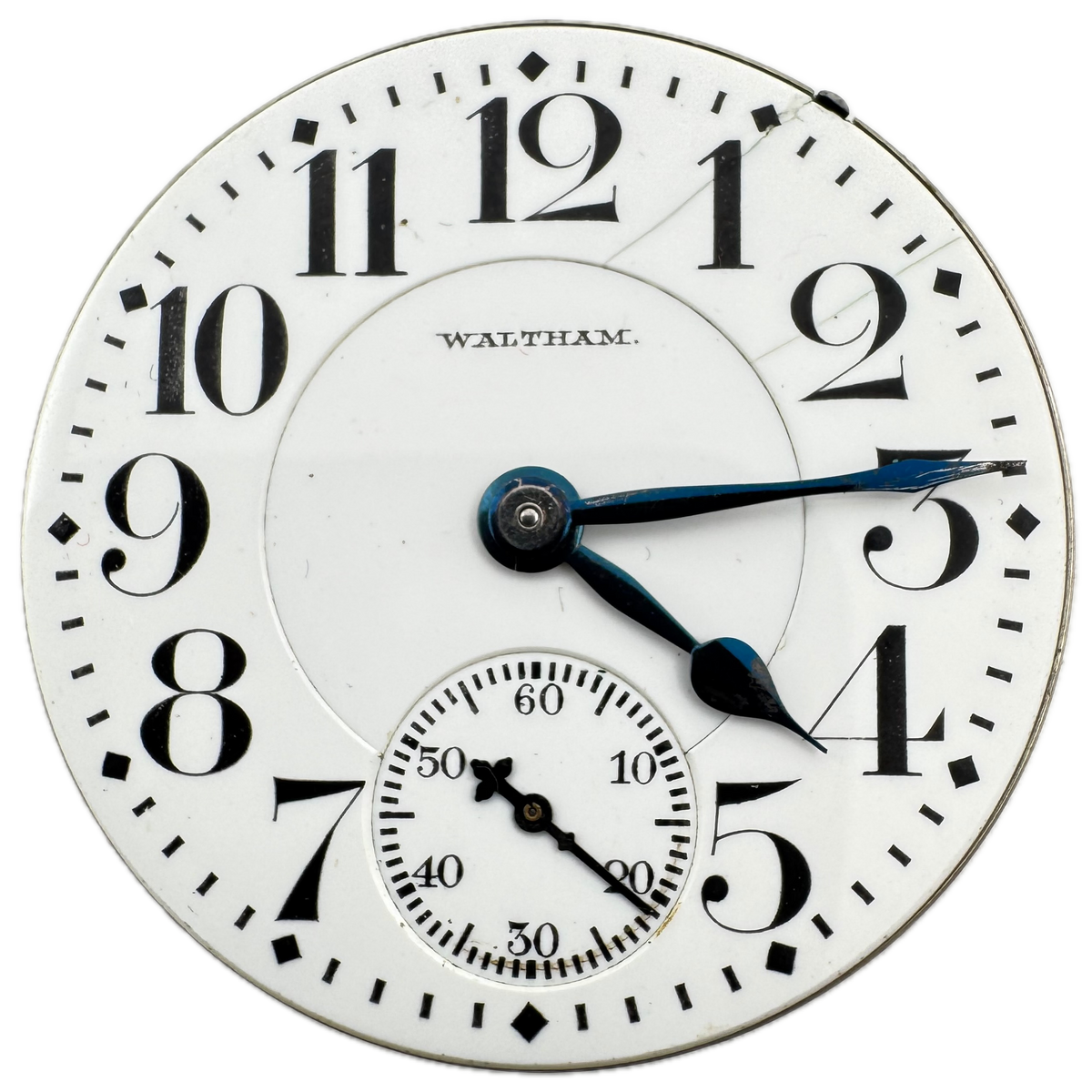 Waltham Double Sunk Arabic Dial 1910