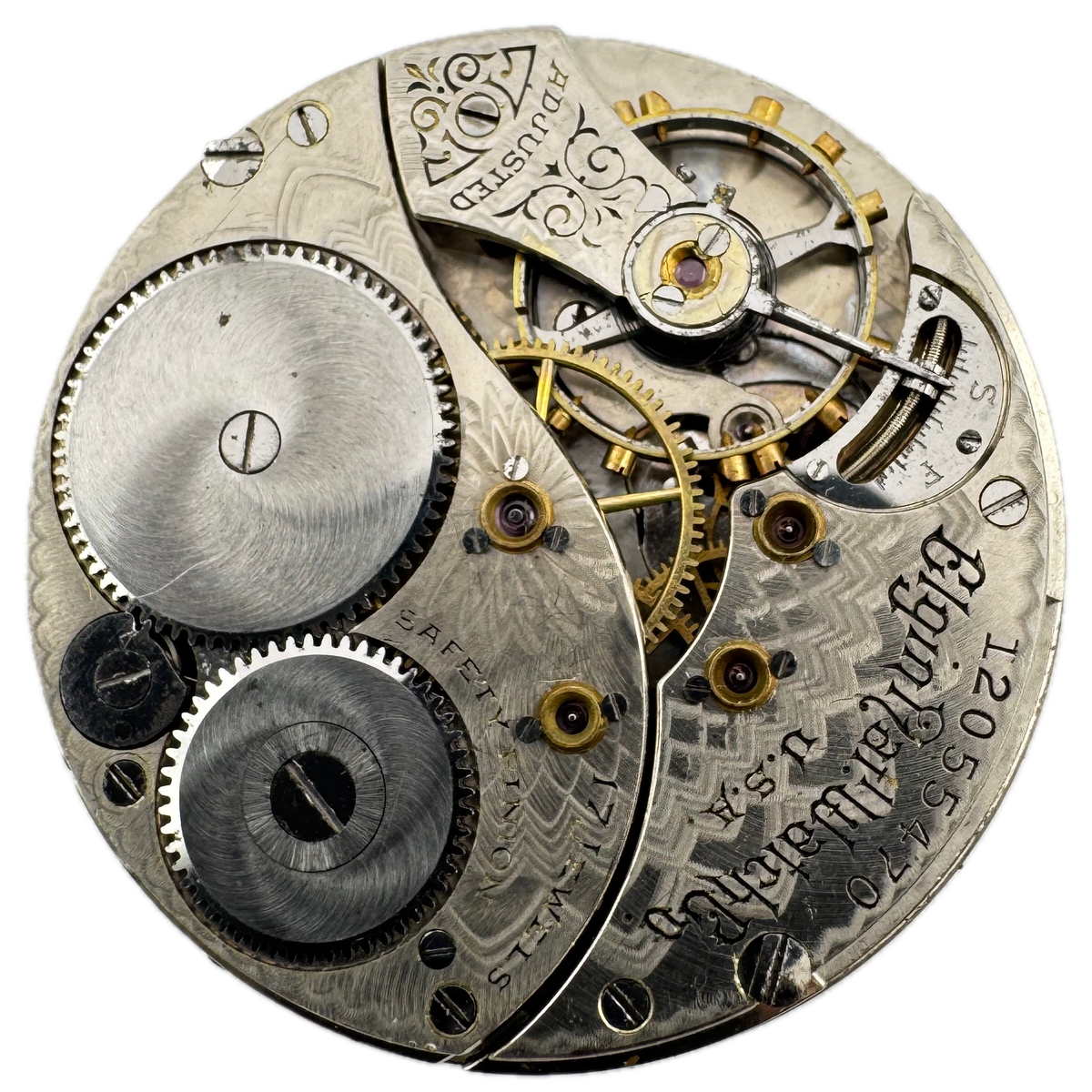 Elgin Metallic Single Sunk Dial 1906