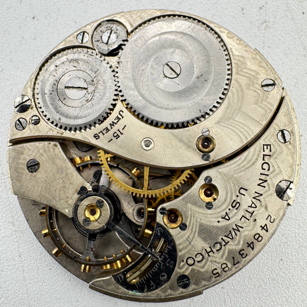 Elgin Center Speckled Dial 1922