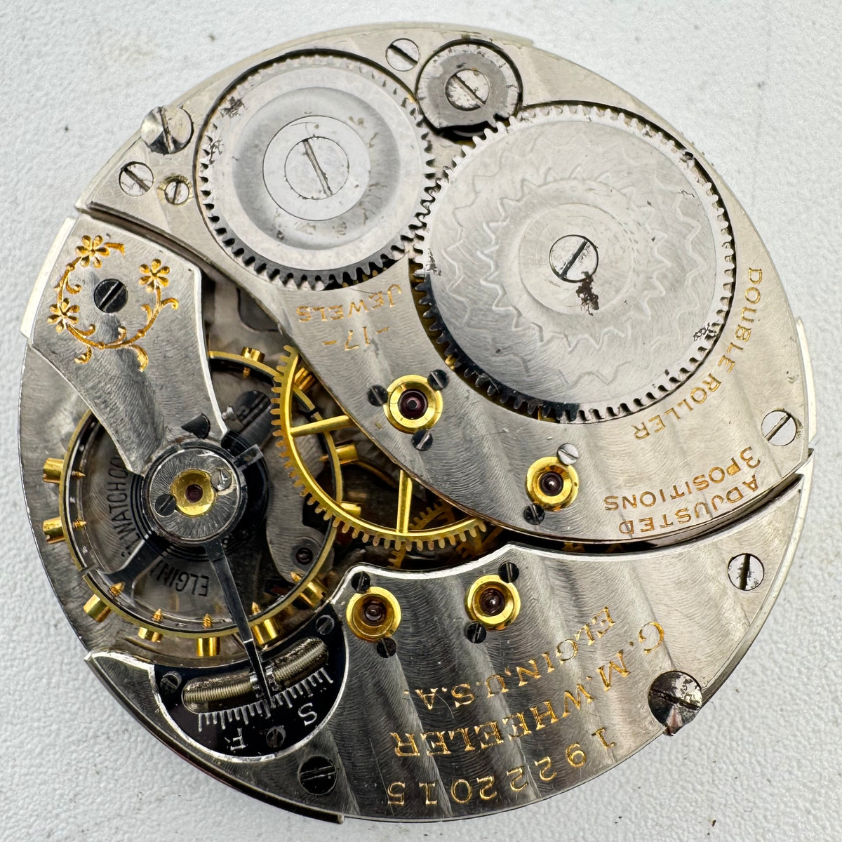 Elgin Arabic Matte Dial 1917