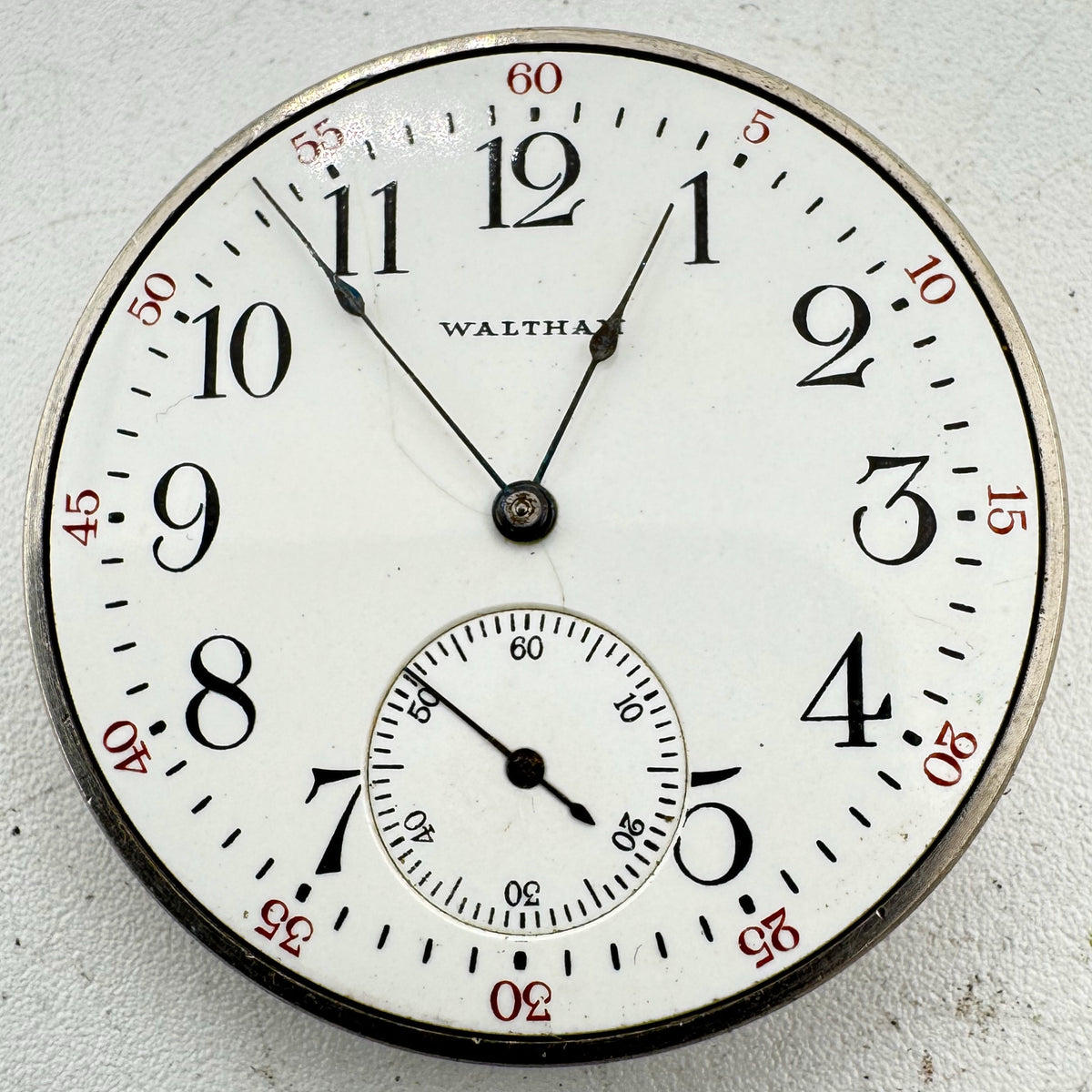 Waltham Single Sunk Arabic Dial 1908