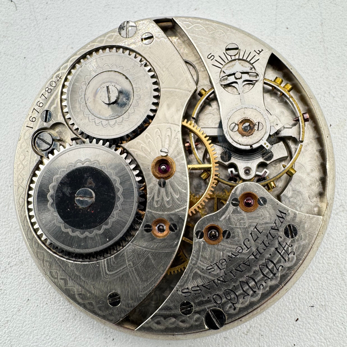 Waltham Single Sunk Arabic Dial 1908