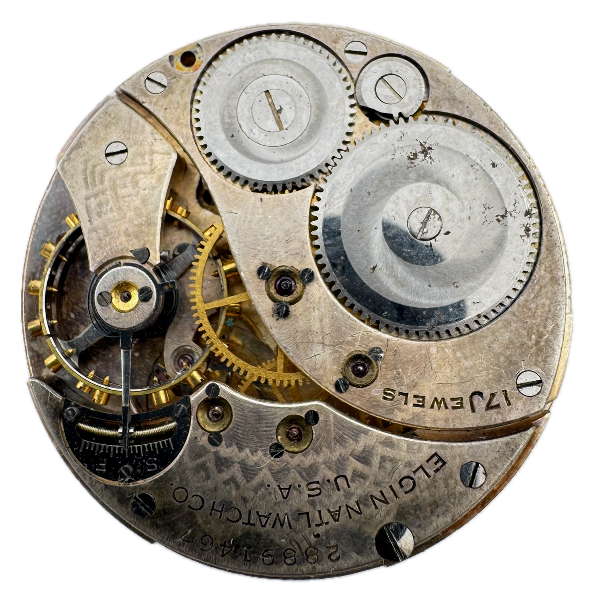 Elgin Metallic Single Sunk Dial 1926