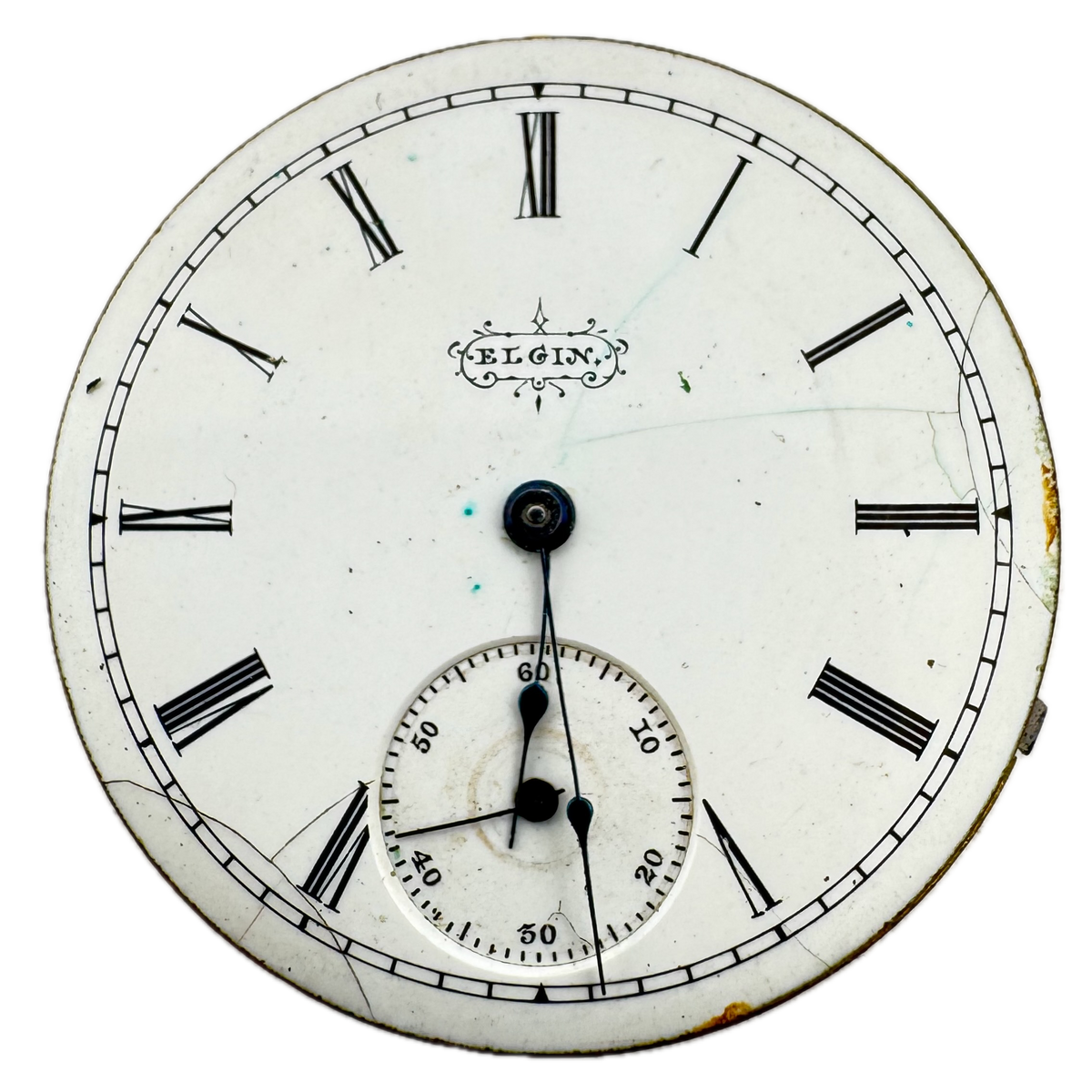 Elgin Single Sunk Roman Dial 1864