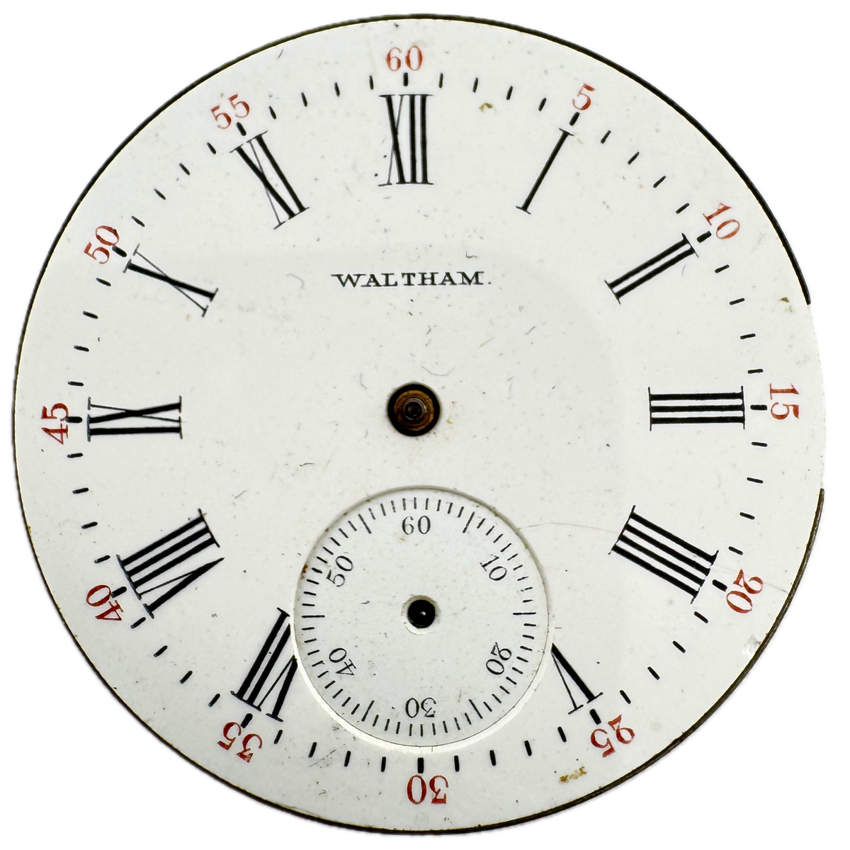Waltham Single Sunk Roman Dial 1898