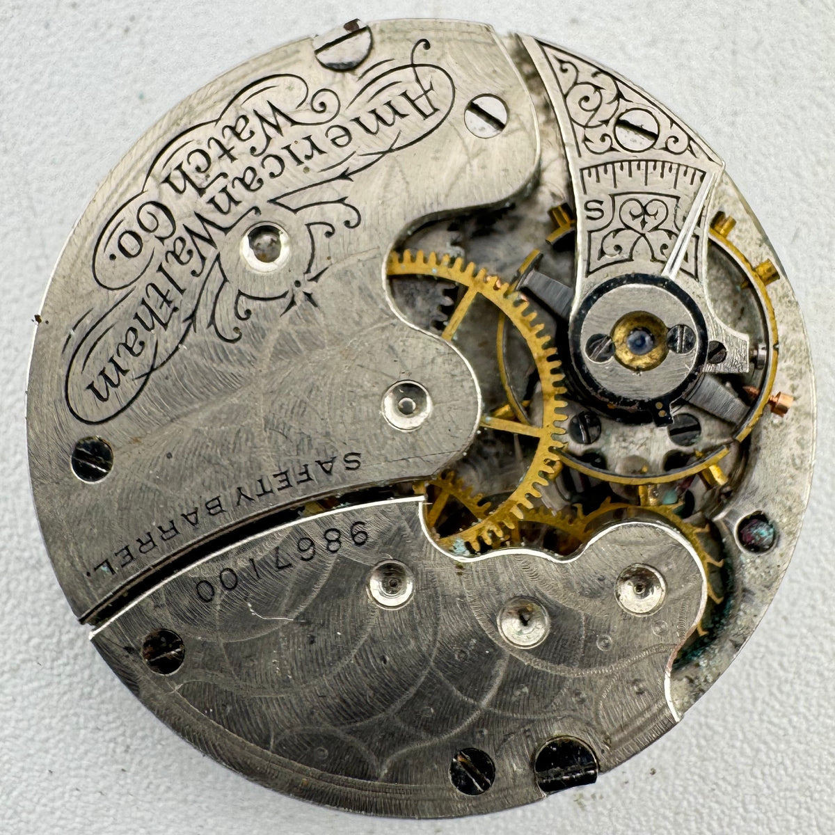 Waltham Single Sunk Arabic Dial 1900