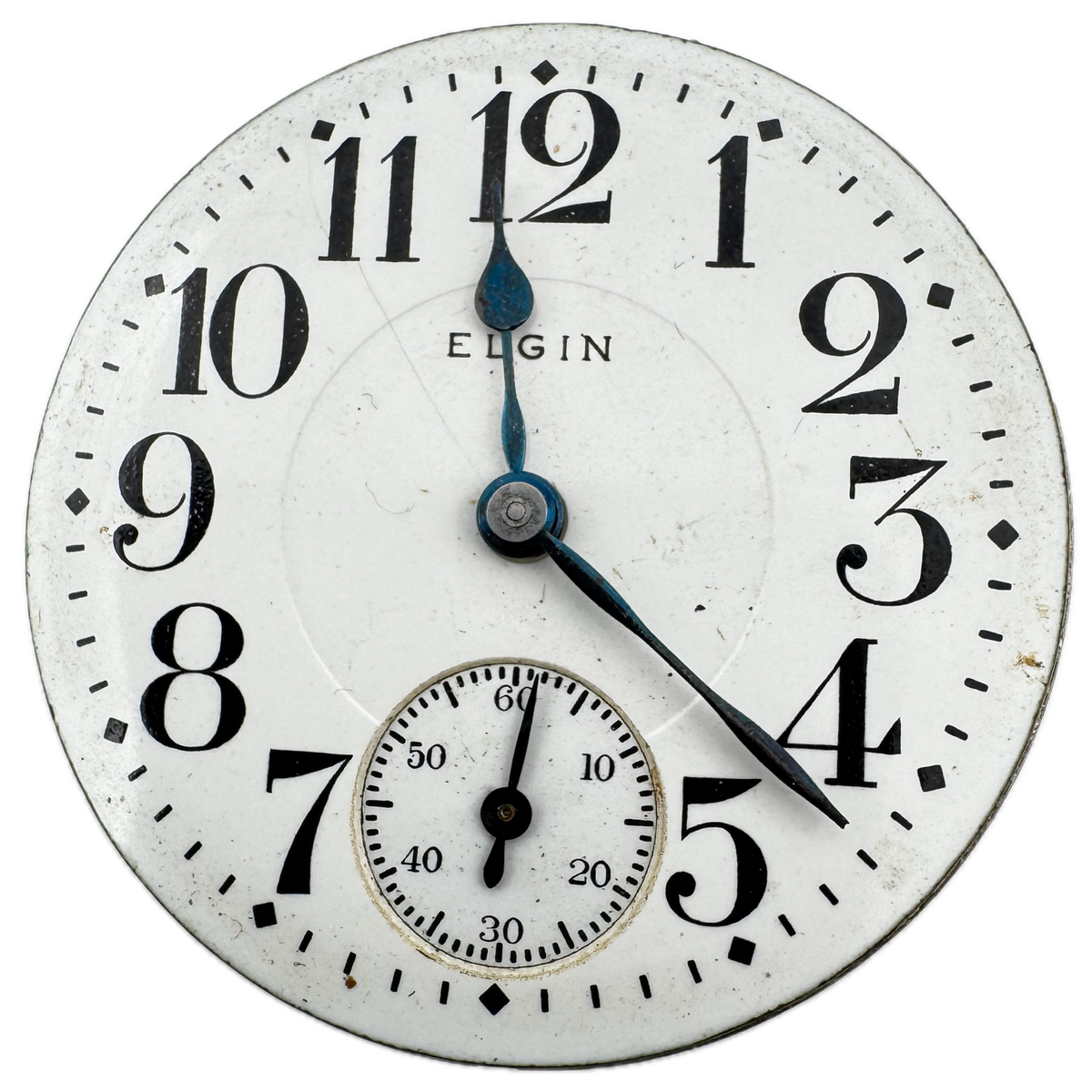Elgin Double Sunk Heavy Arabic Dial 1912