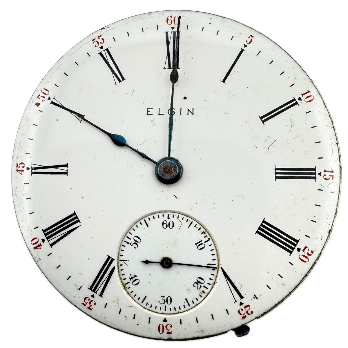 Elgin Single Sunk Roman Dial 1907