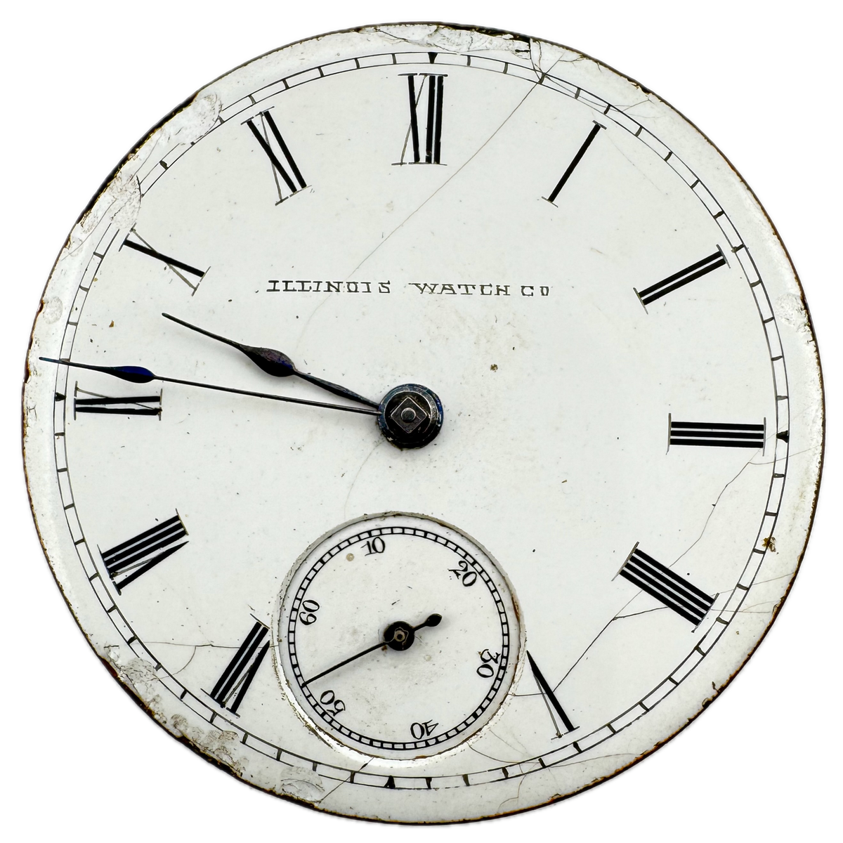 Illinois Watch Co Single Sunk Roman Dial 1887
