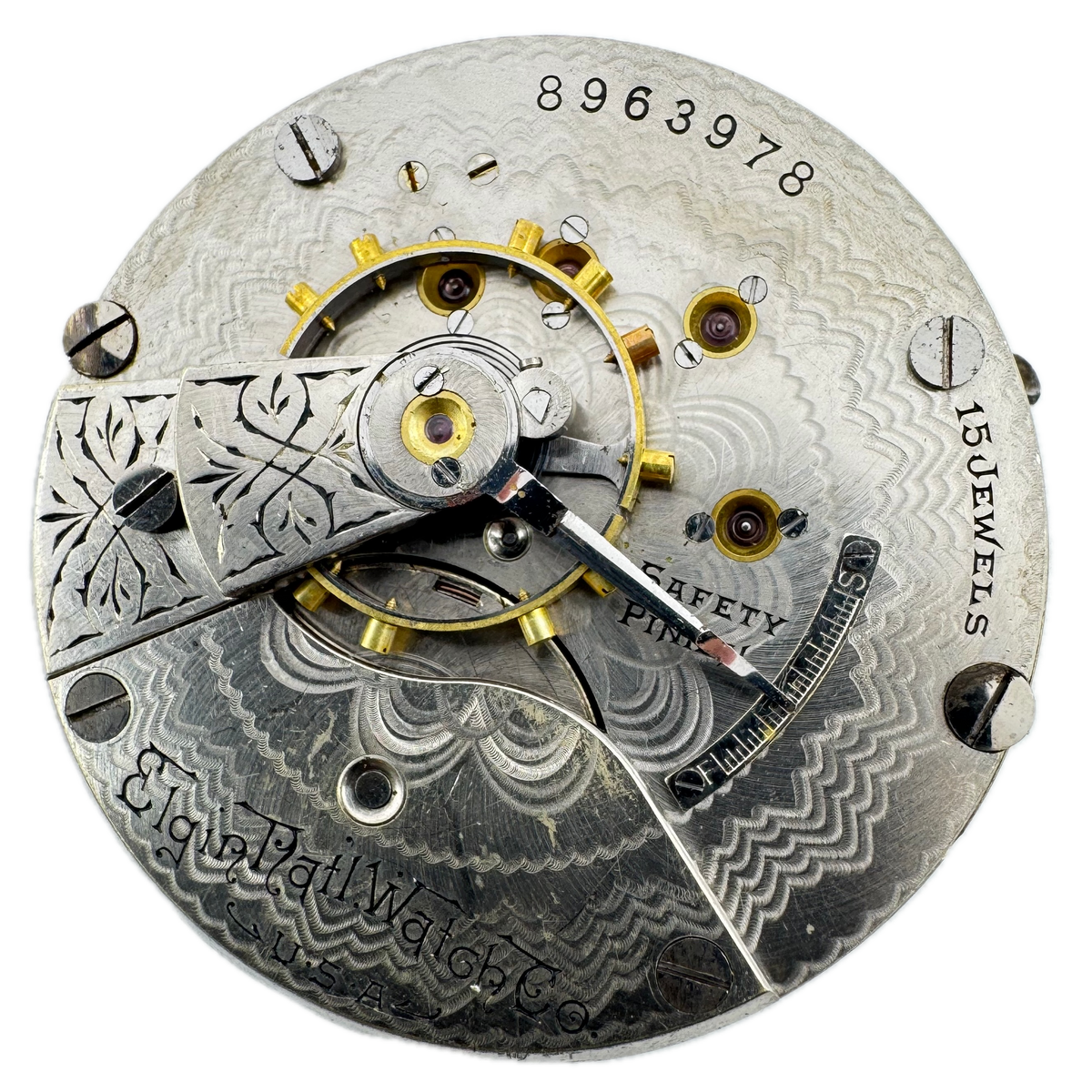Elgin Single Sunk Roman Dial 1900