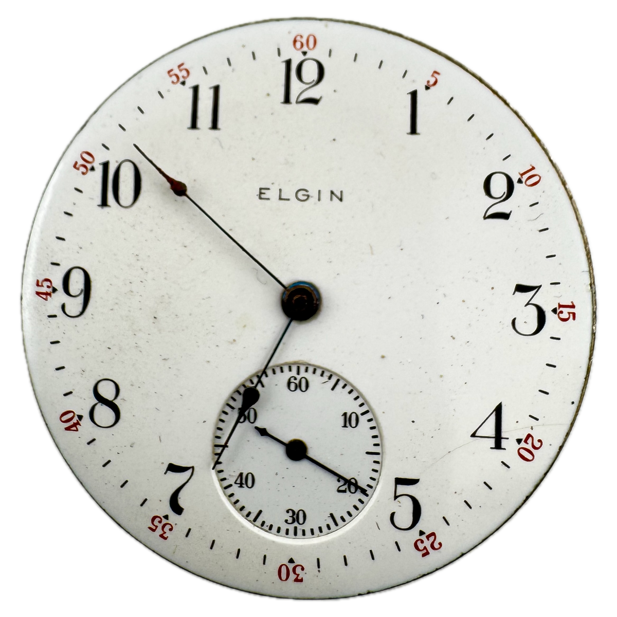 Elgin Single Sunk Arabic Dial 1909