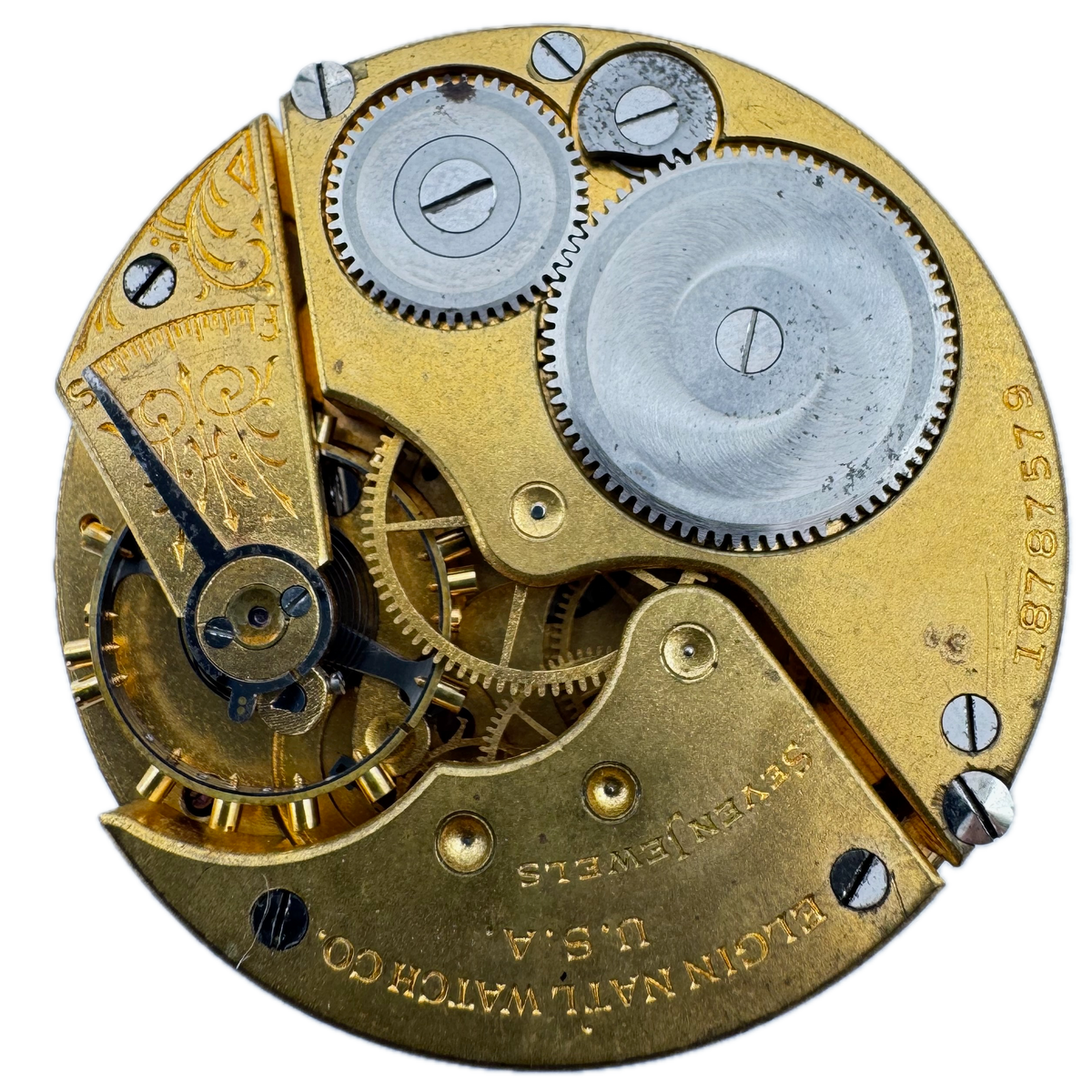 Elgin Single Sunk Arabic Dial 1916