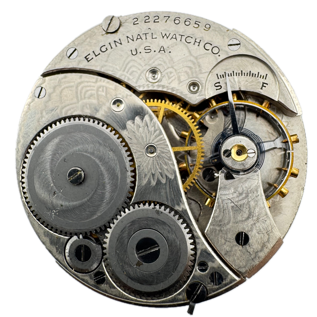 Elgin Single Sunk Arabic Dial 1920