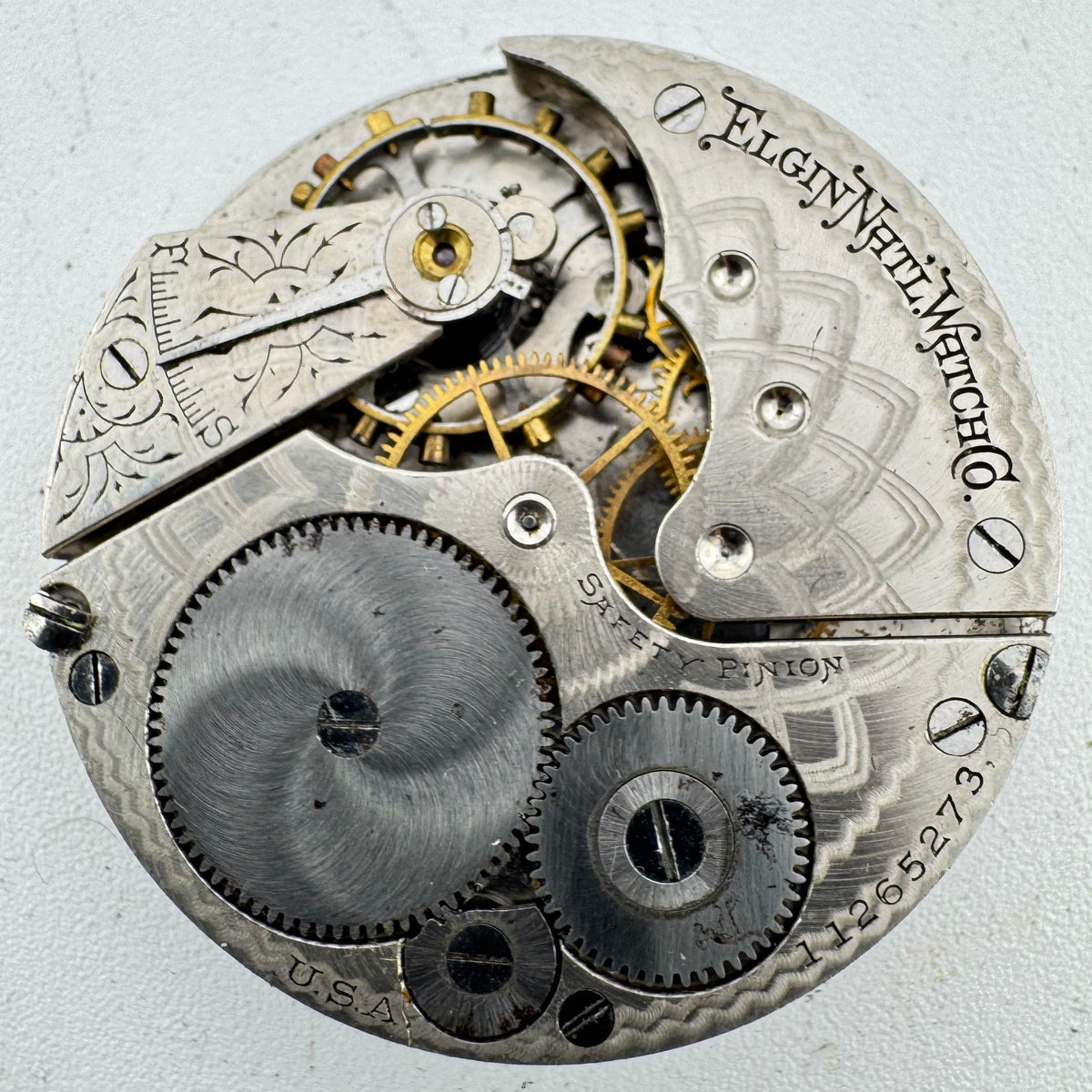 Elgin Single Sunk Arabic Dial 1905