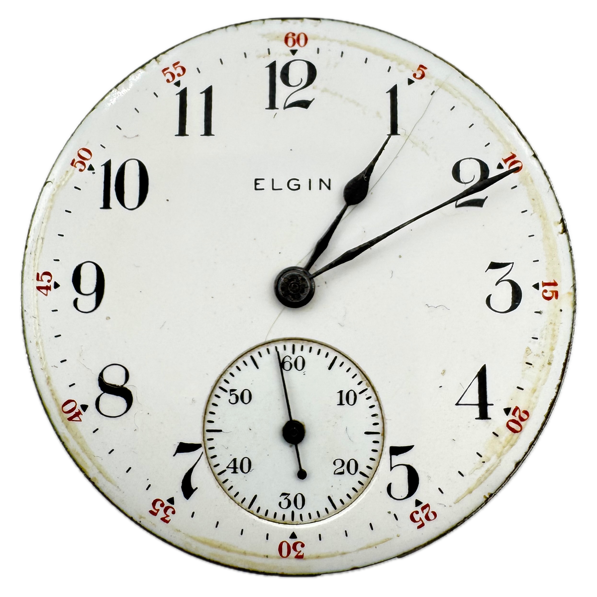 Elgin Single Sunk Arabic Dial 1905