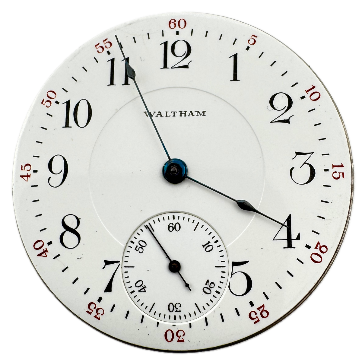 Waltham Double Sunk Arabic Dial 1908