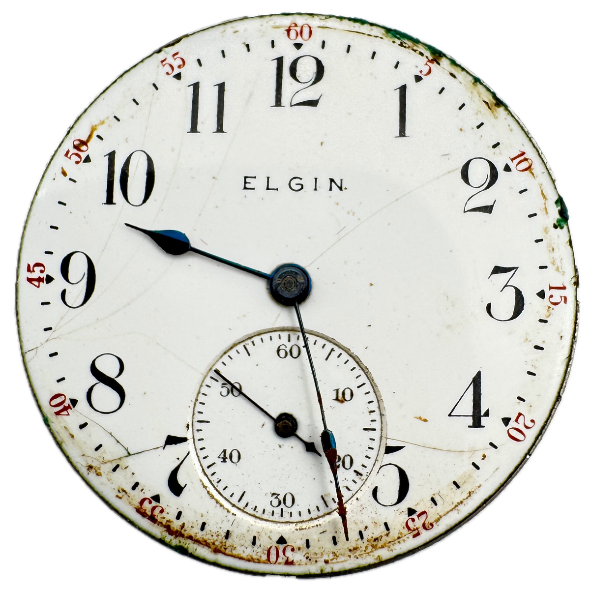Elgin Single Sunk Arabic Dial 1905