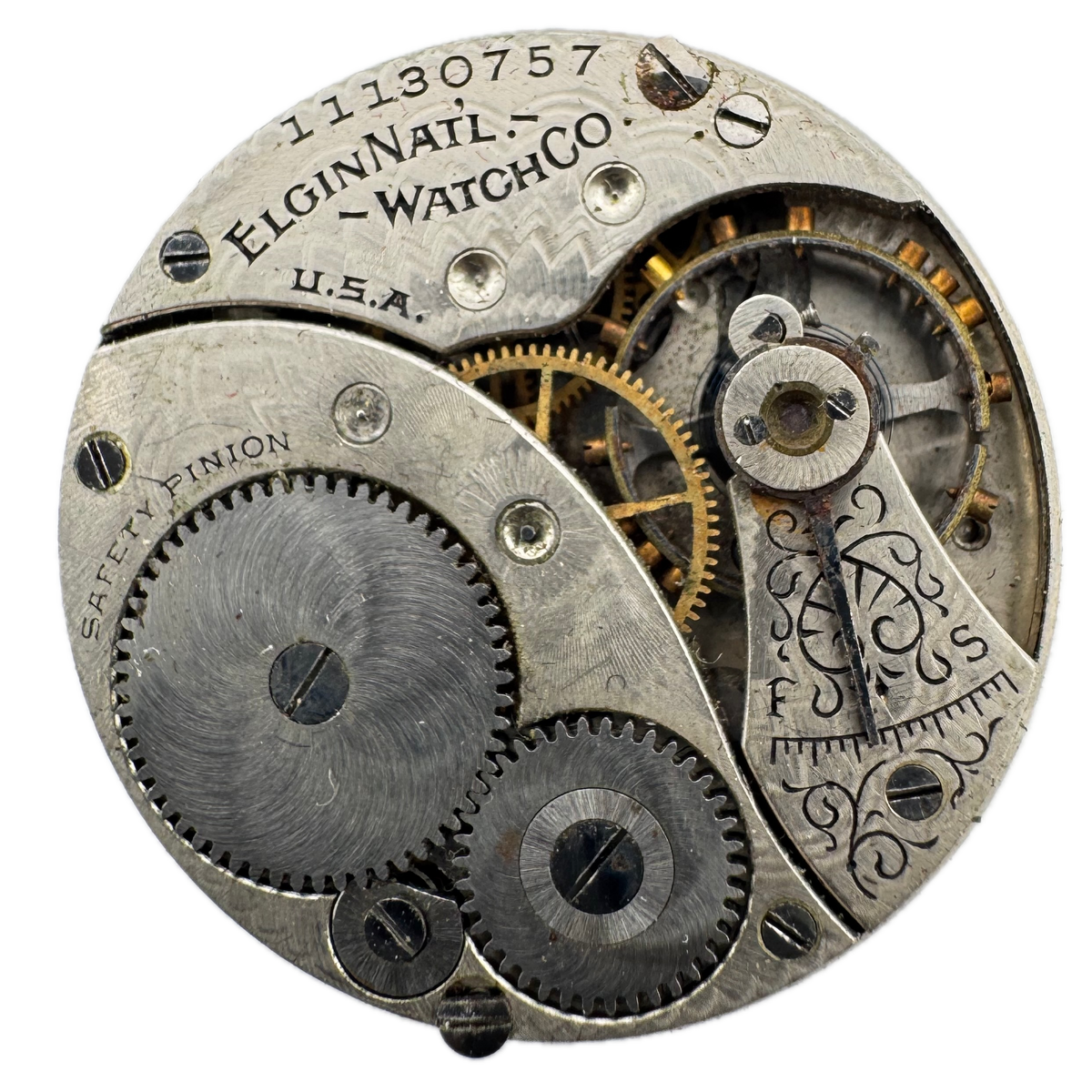 Elgin Single Sunk Arabic Dial 1905