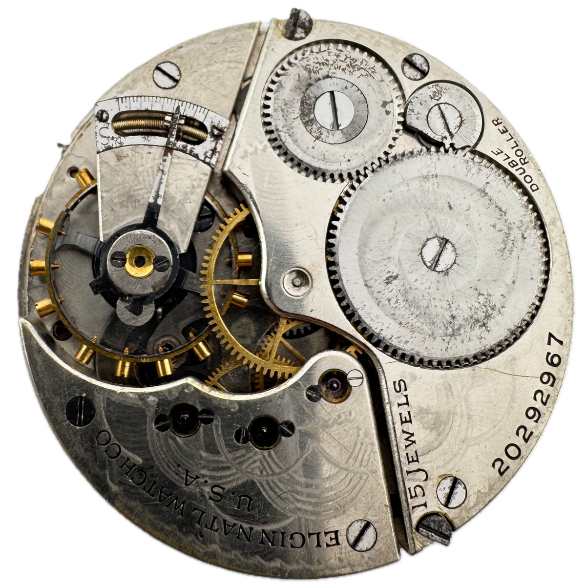 Elgin Single Sunk Arabic Dial 1918