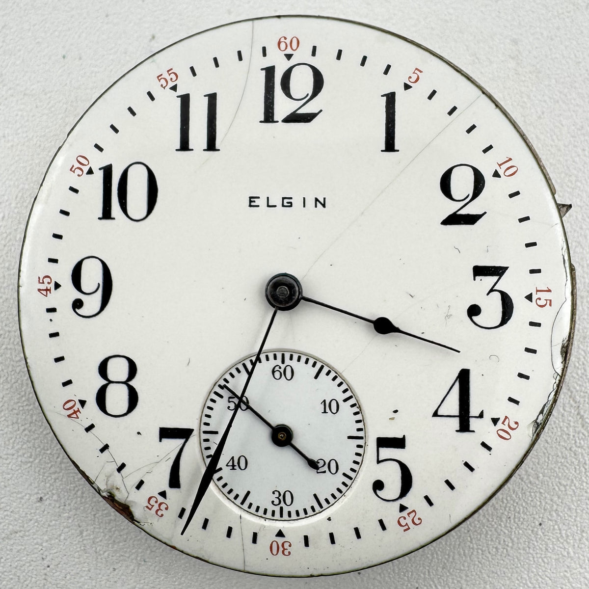 Elgin Single Sunk Arabic Dial 1918