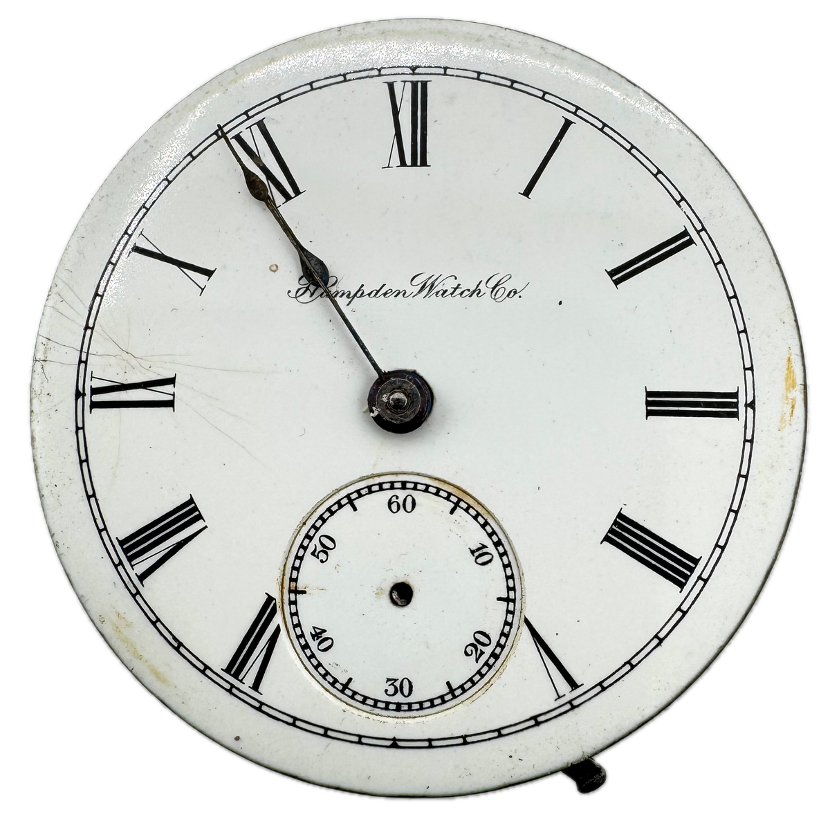 Hampden Watch Co Single Sunk Roman Dial 1895