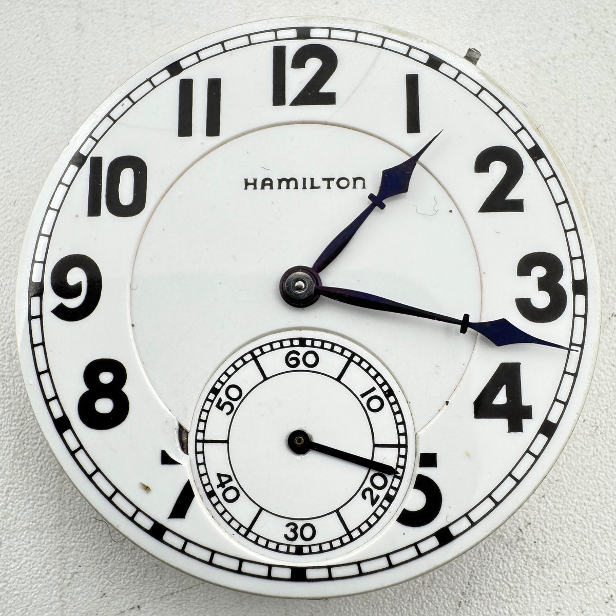 Hamilton Double Sunk Boxcar Dial 1927
