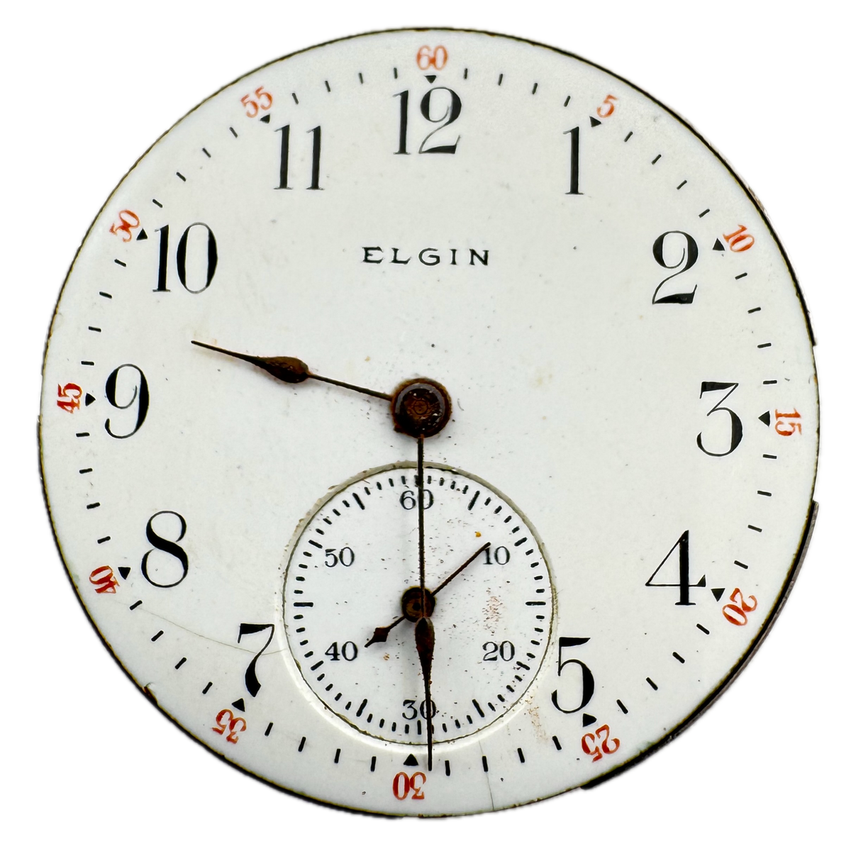 Elgin Single Sunk Arabic Dial 1904