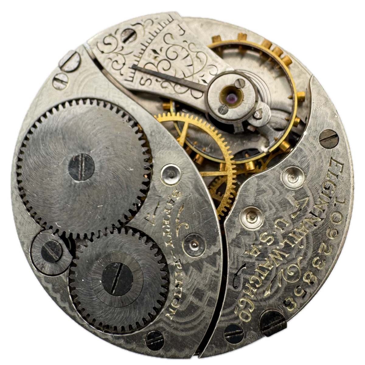 Elgin Single Sunk Arabic Dial 1904