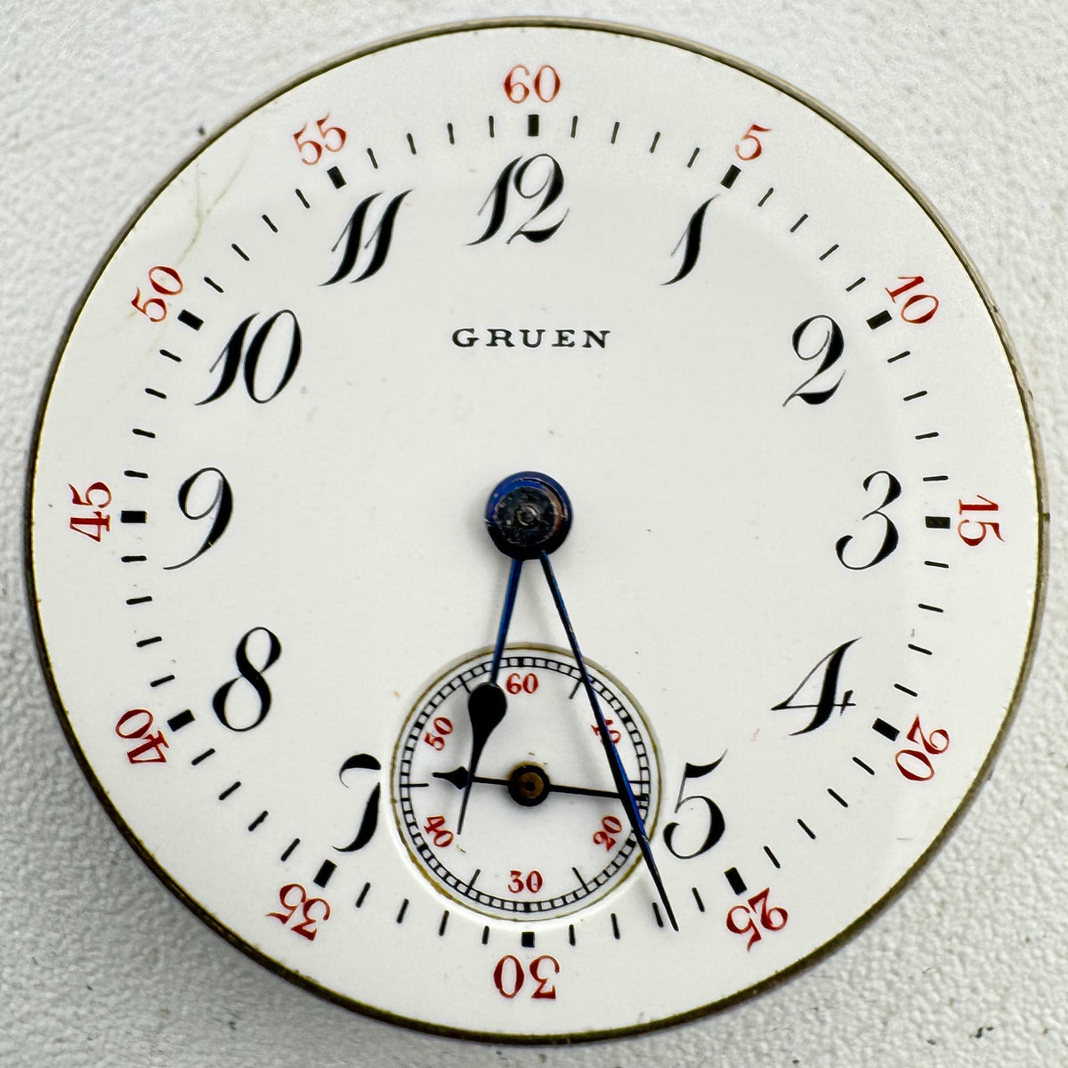Gruen Single Sunk Arabic Dial 1915