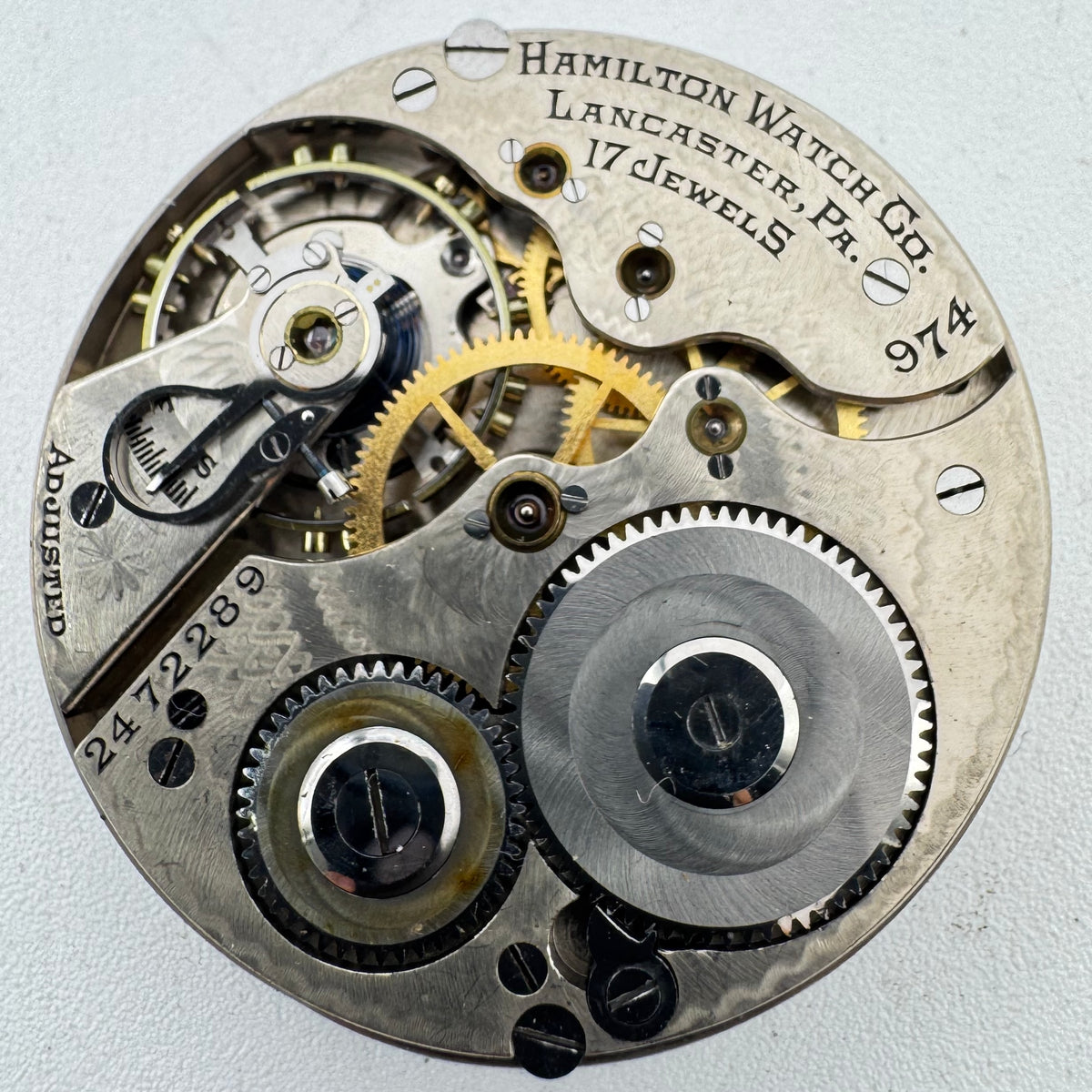 Hamilton Center Metallic Art Deco Dial 1927