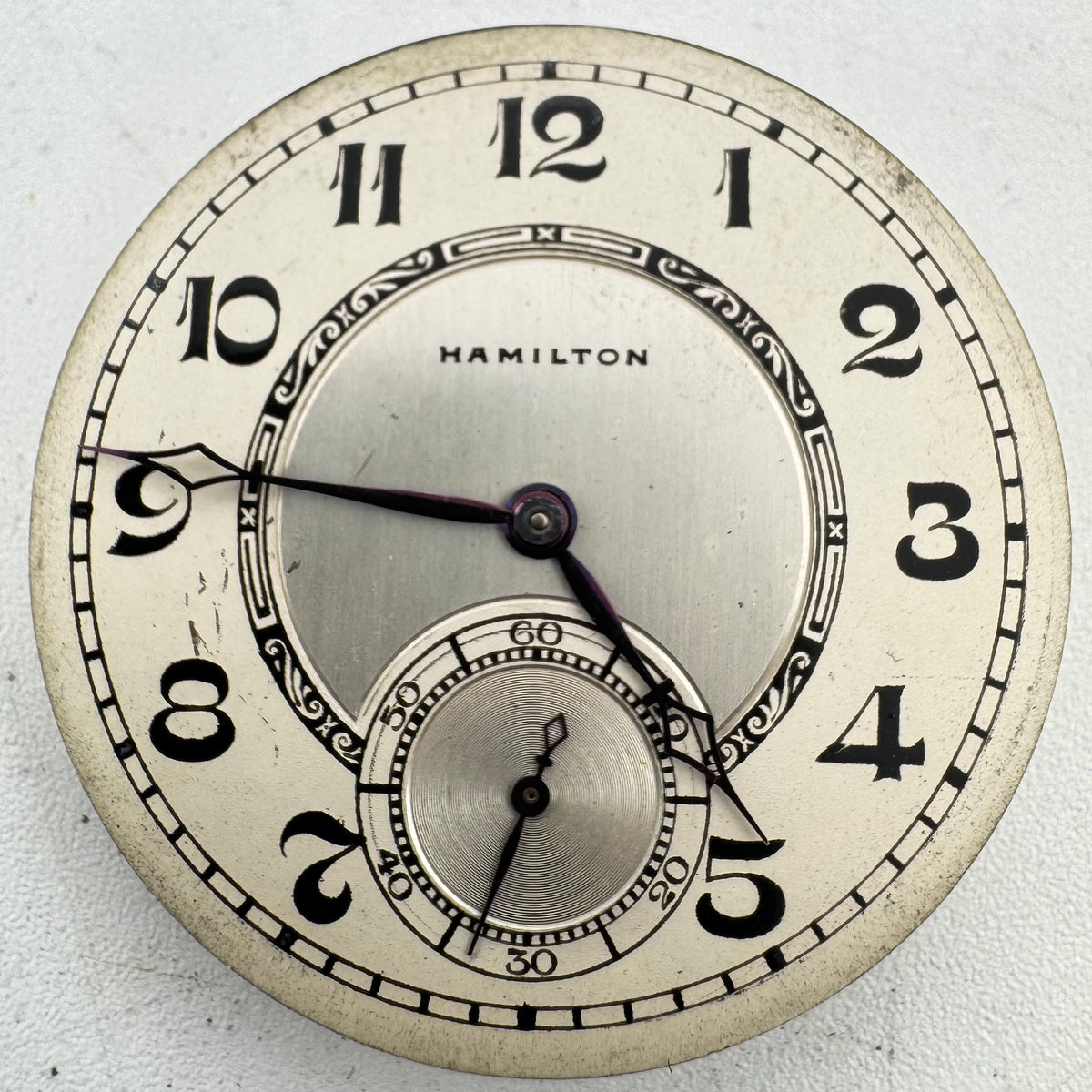 Hamilton Center Metallic Art Deco Dial 1927