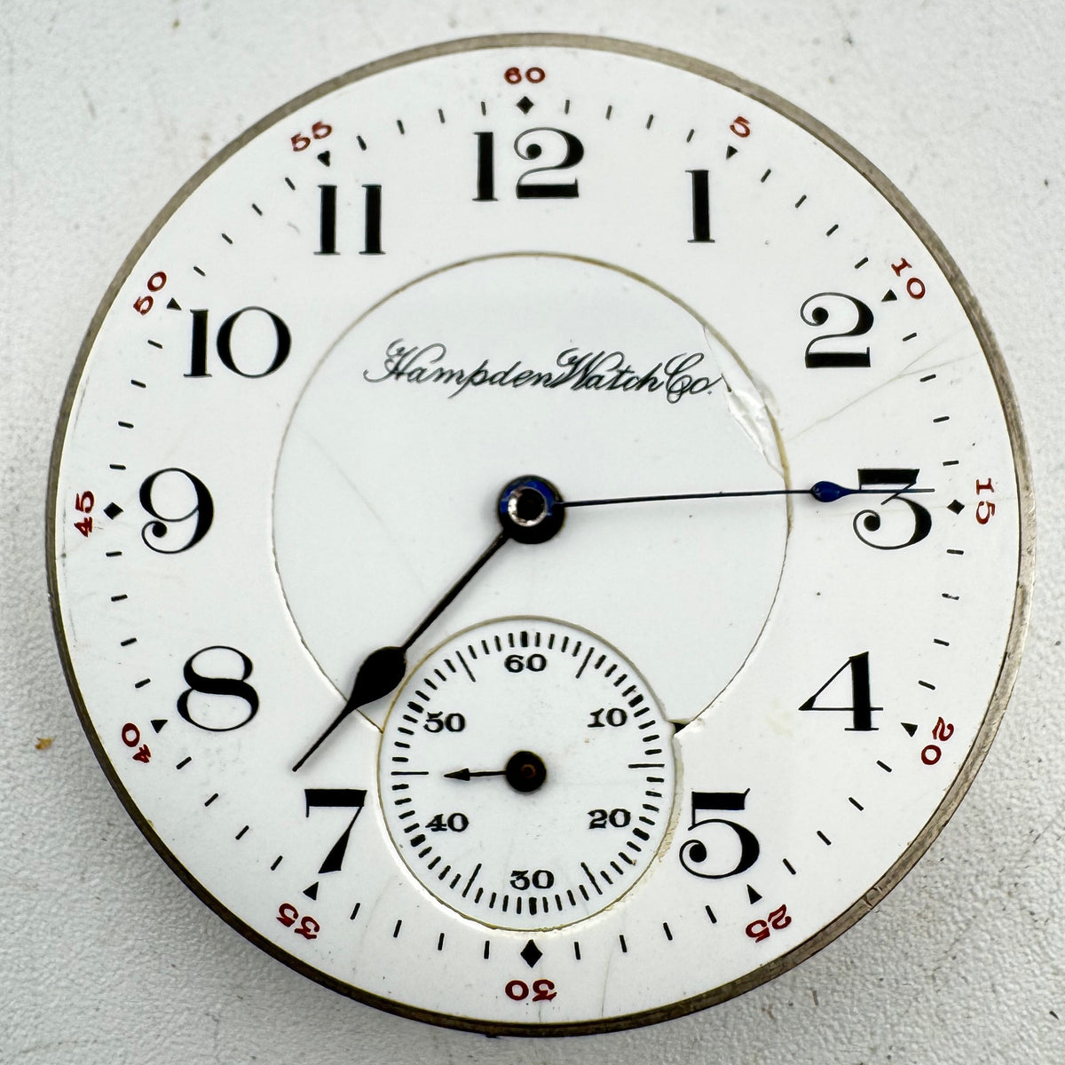 Hampden Watch Co Arabic Dial 1913