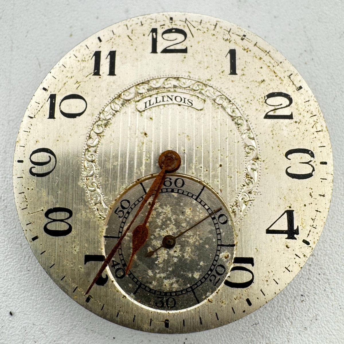 Illinois Metallic Pinstriped Dial 1920
