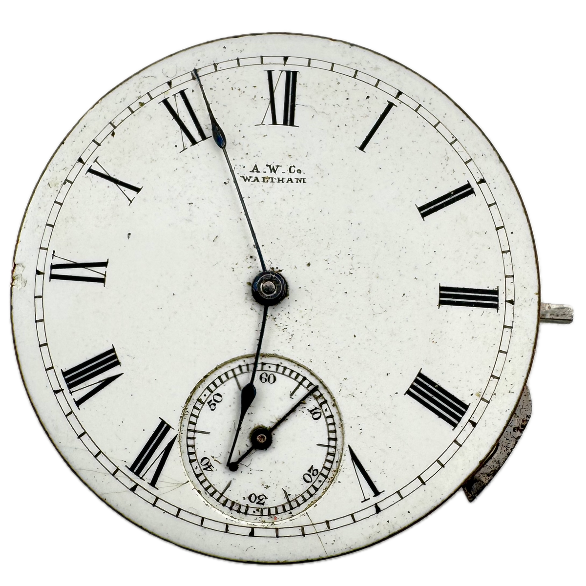 A W Co Waltham Roman Dial 1873