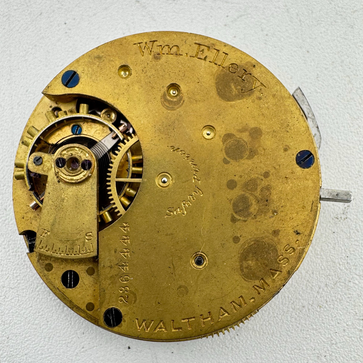 A W Co Waltham Roman Dial 1873