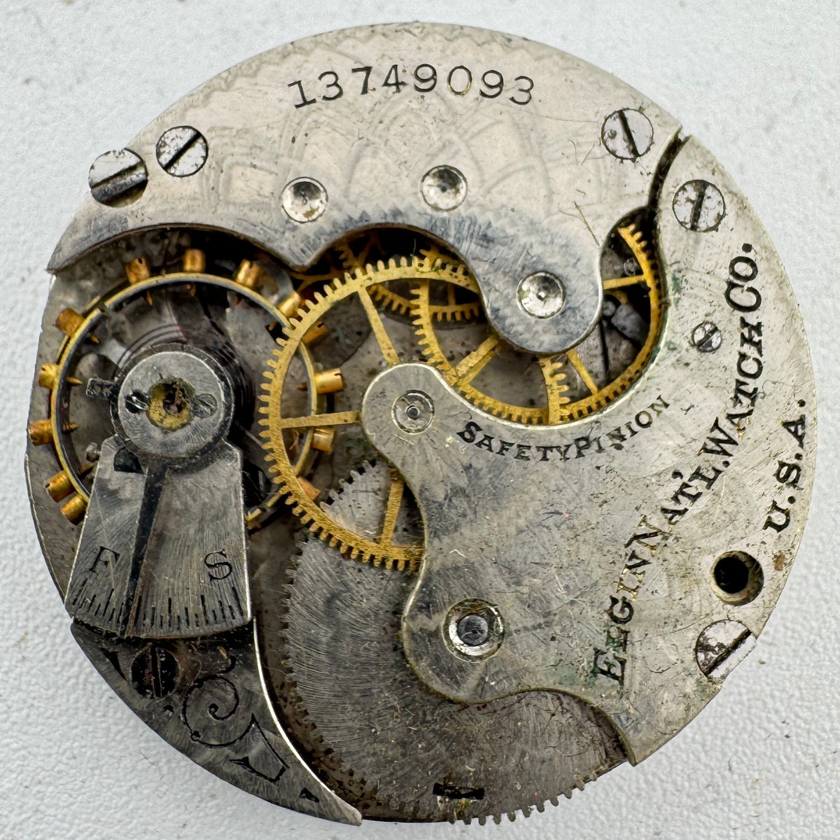 Elgin Art Deco Arabic Dial 1909