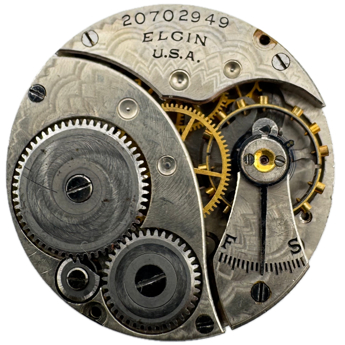 Elgin Gold Tone Arabic Dial 1918