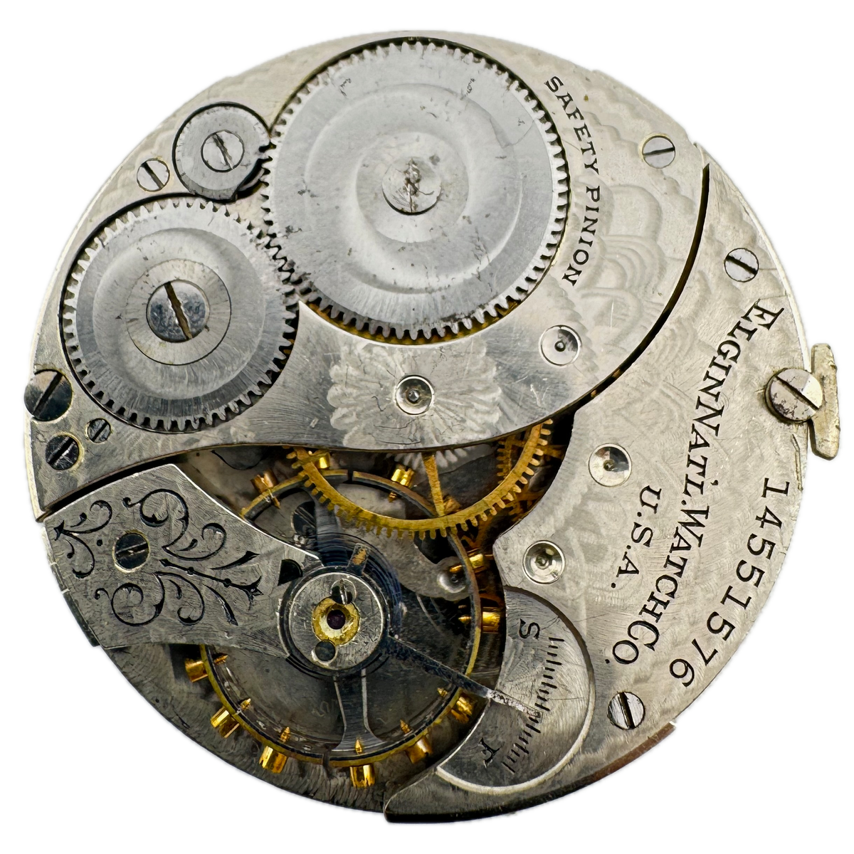 Elgin Center Speckled Dial 1910