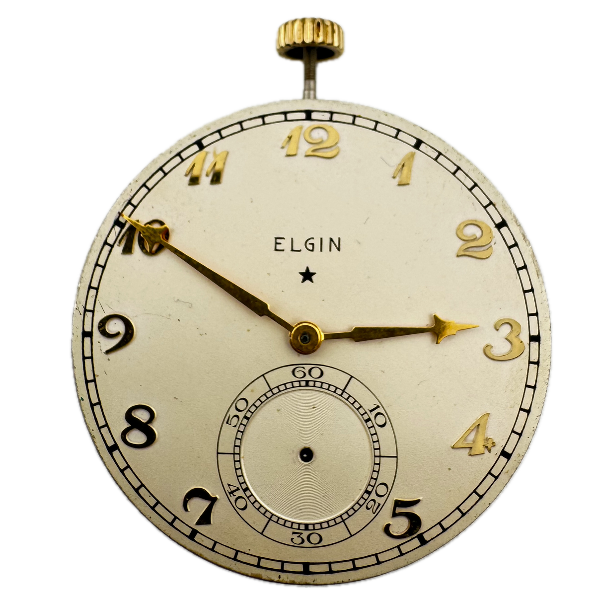 Elgin Raised Numeral Satin Dial 1933