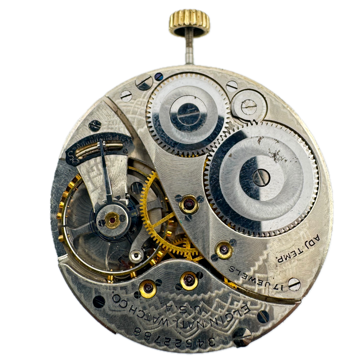 Elgin Raised Numeral Satin Dial 1933