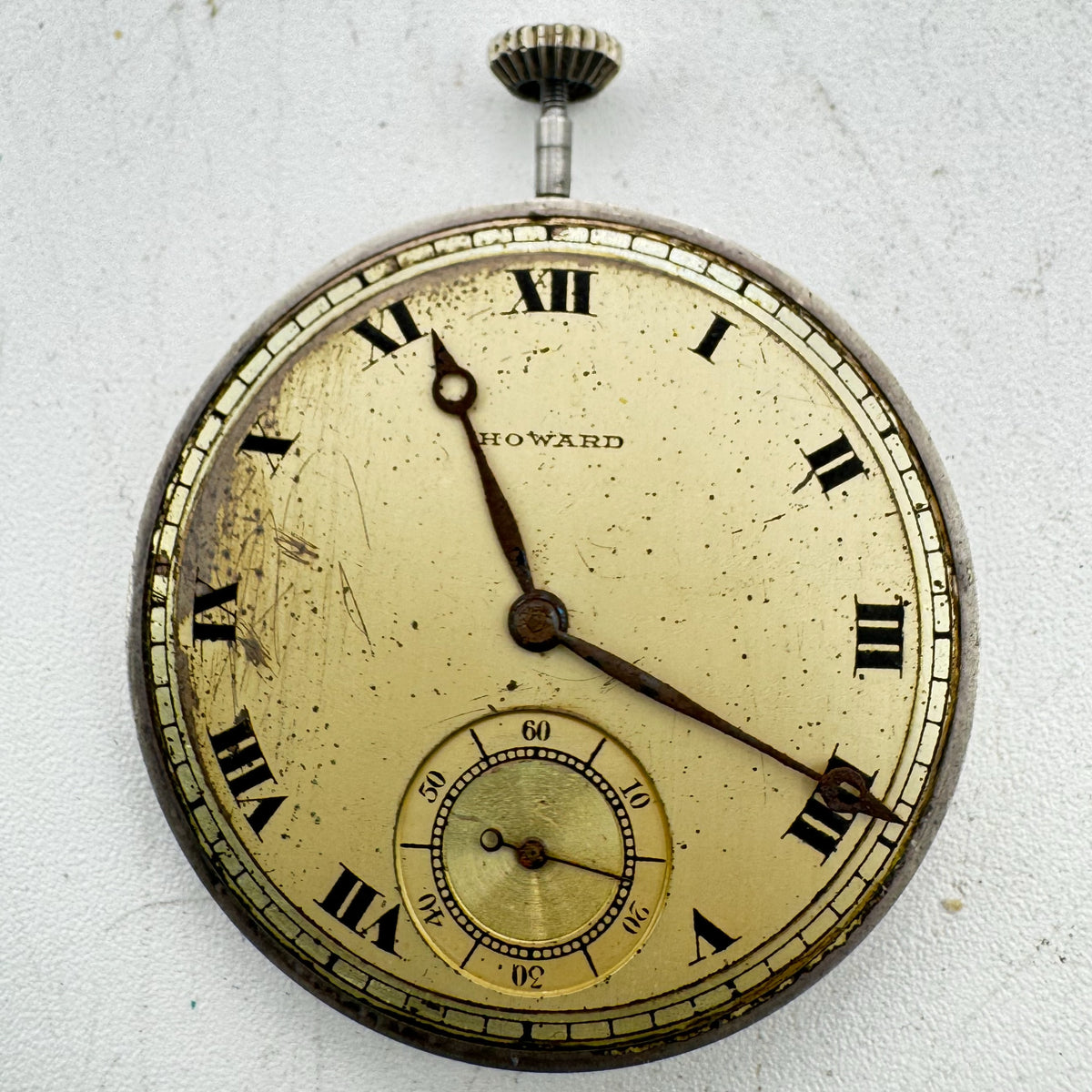 Howard Gold Tone Art Deco Roman Dial 1920