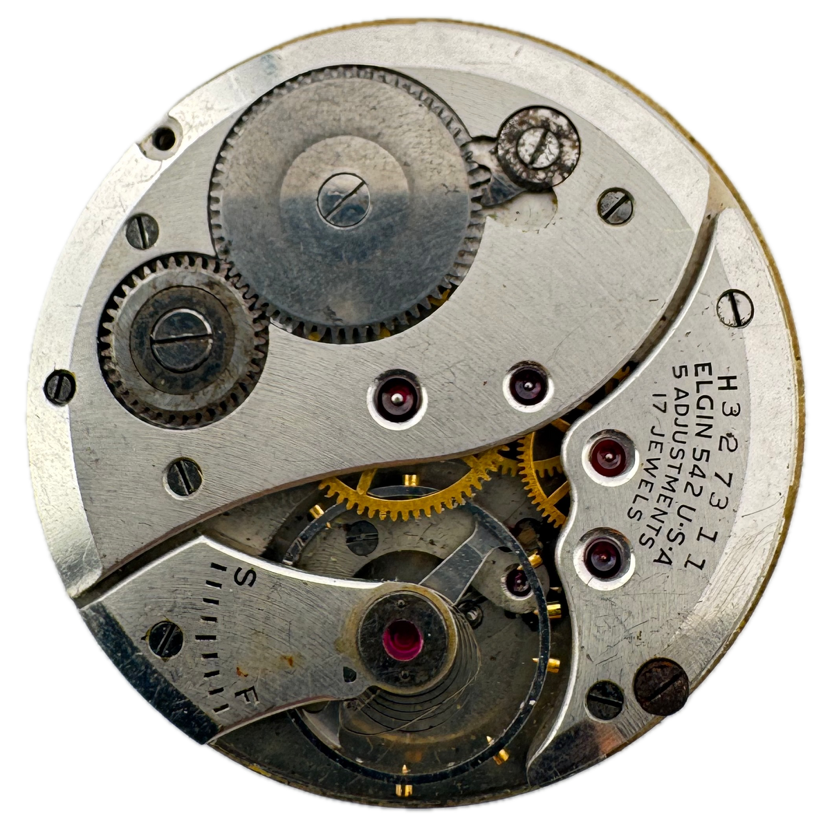Elgin De Luxe Raised Numeral Dial 1950