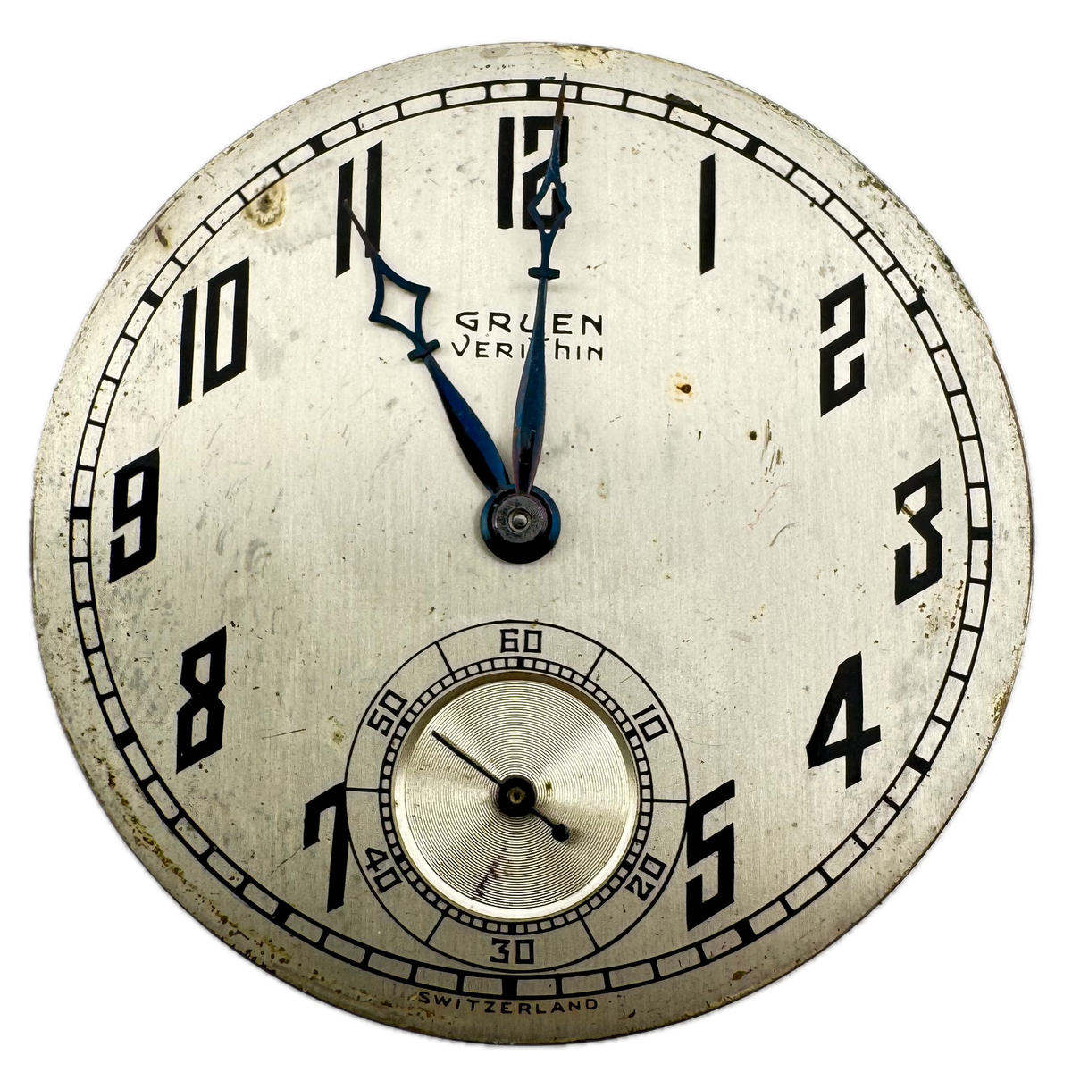 Gruen Veri-Thin Metallic Art Deco Dial 1922
