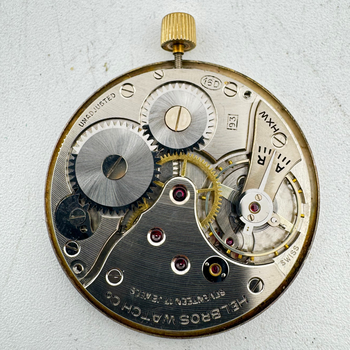 Helbros Silver Dial