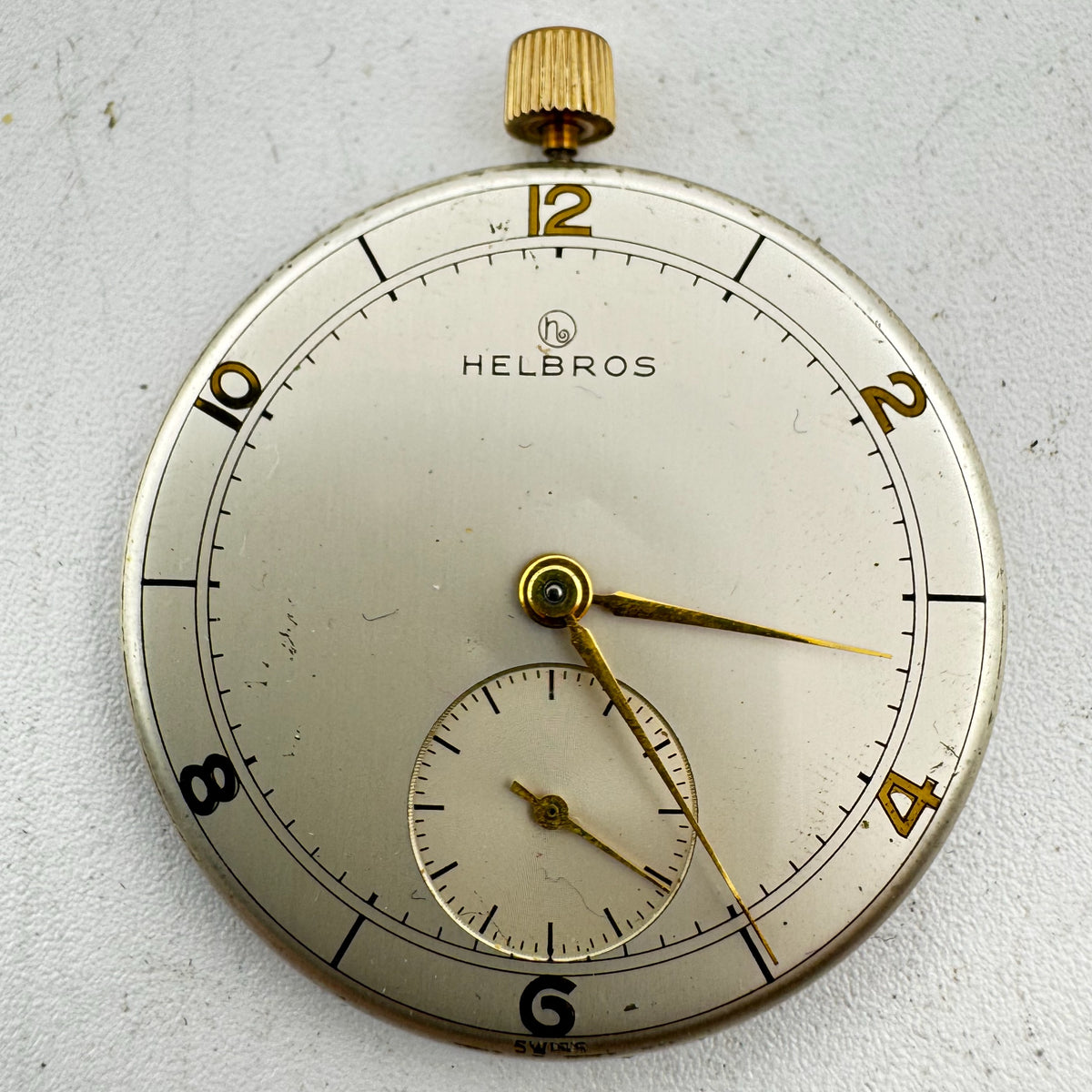 Helbros Silver Dial