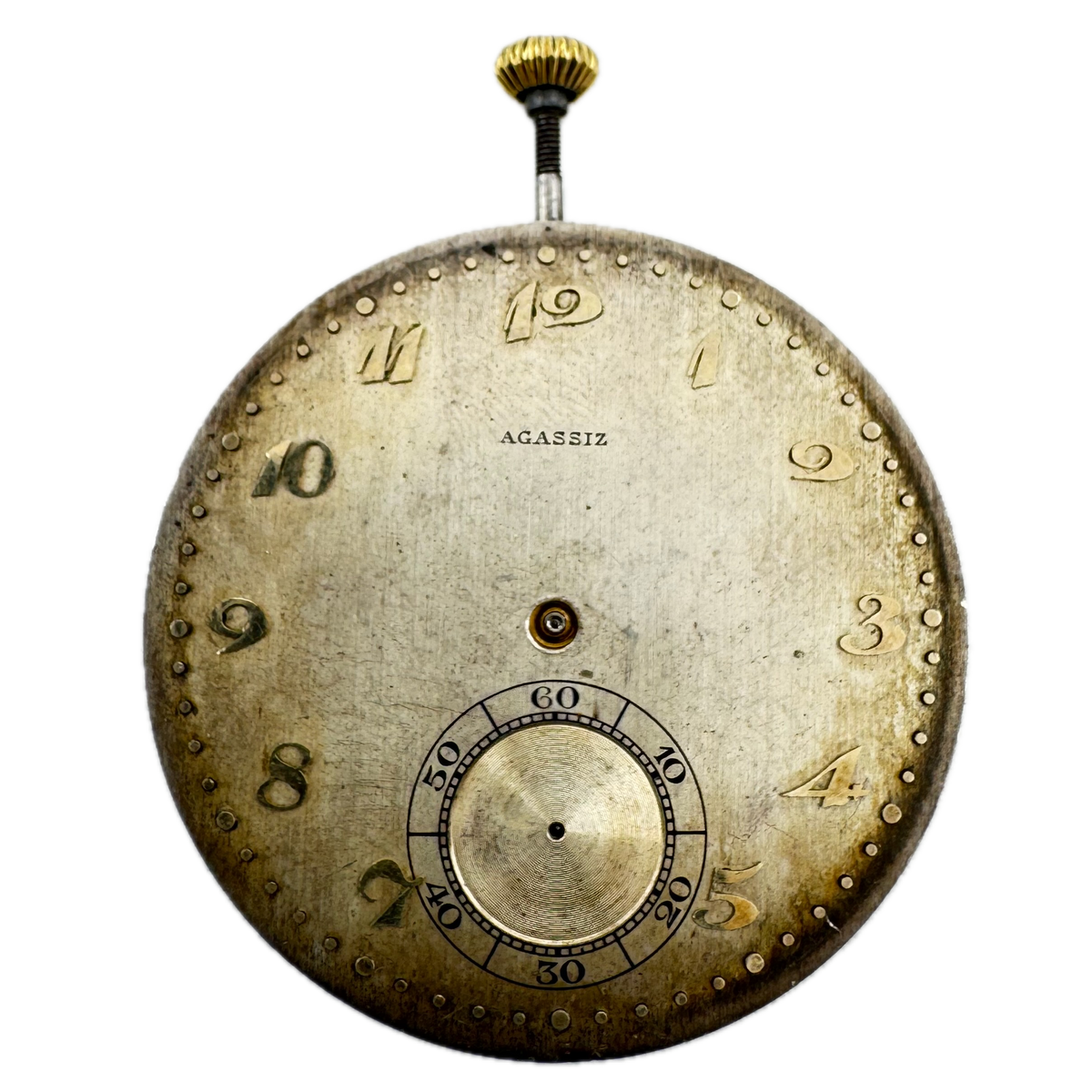 Agassiz Raised Numeral Metallic Dial