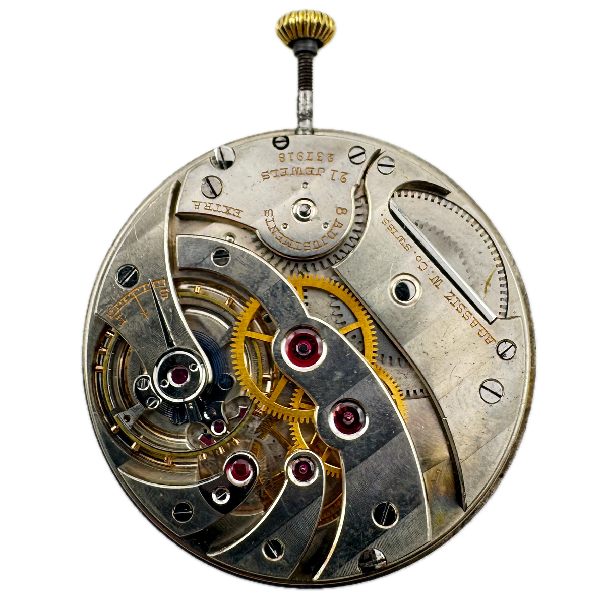 Agassiz Raised Numeral Metallic Dial