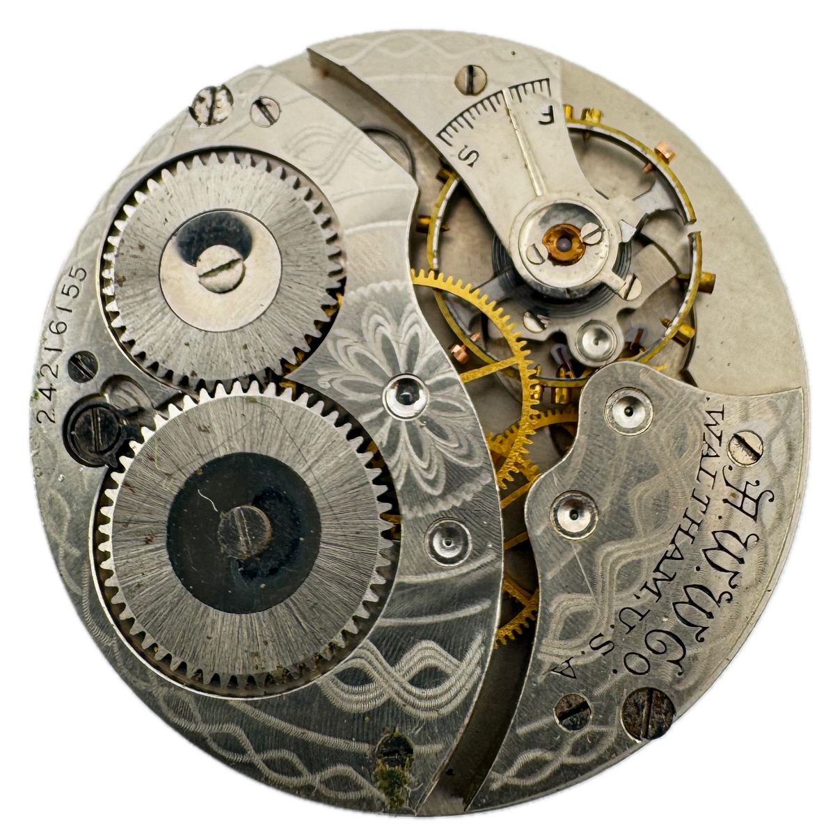Waltham Metallic Arabic Dial 1922