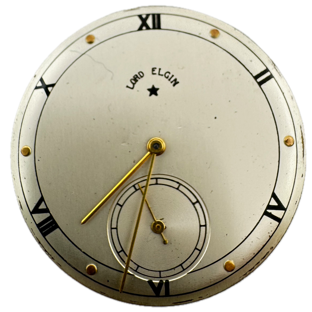 Lord Elgin Silver Roman Dial 1942